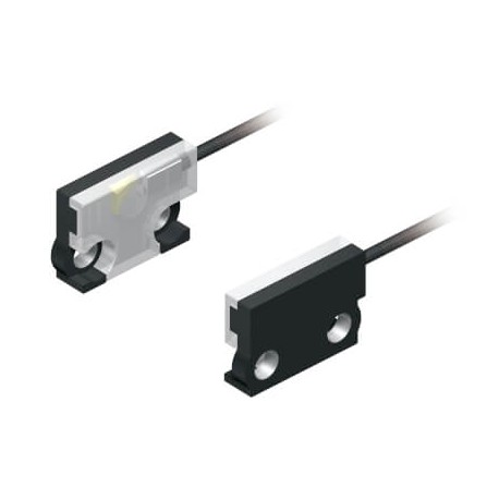 Omron E32-LT35Z 2M E32LT35Z2M OMRON Fiber optic sensor head, through-beam, square, flat-view, integrated..